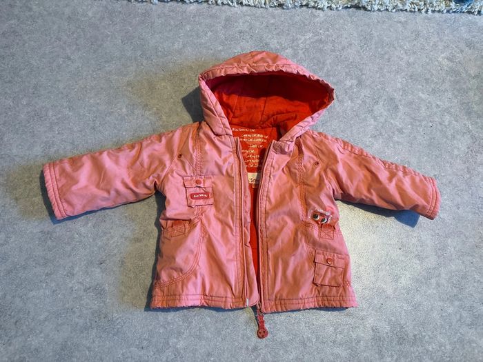 manteau chaud rose