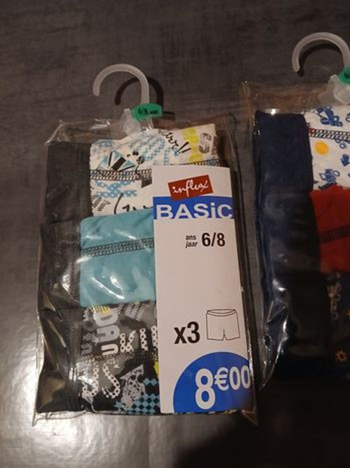 lot de 6 boxers garcon en coton 6/8 ans - photo numéro 2