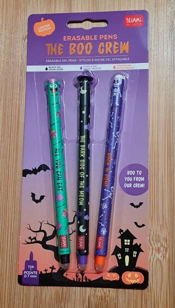 Legami Halloween 2025 The Boo Crew Squelette + Zombie + Chat Meow Neufs