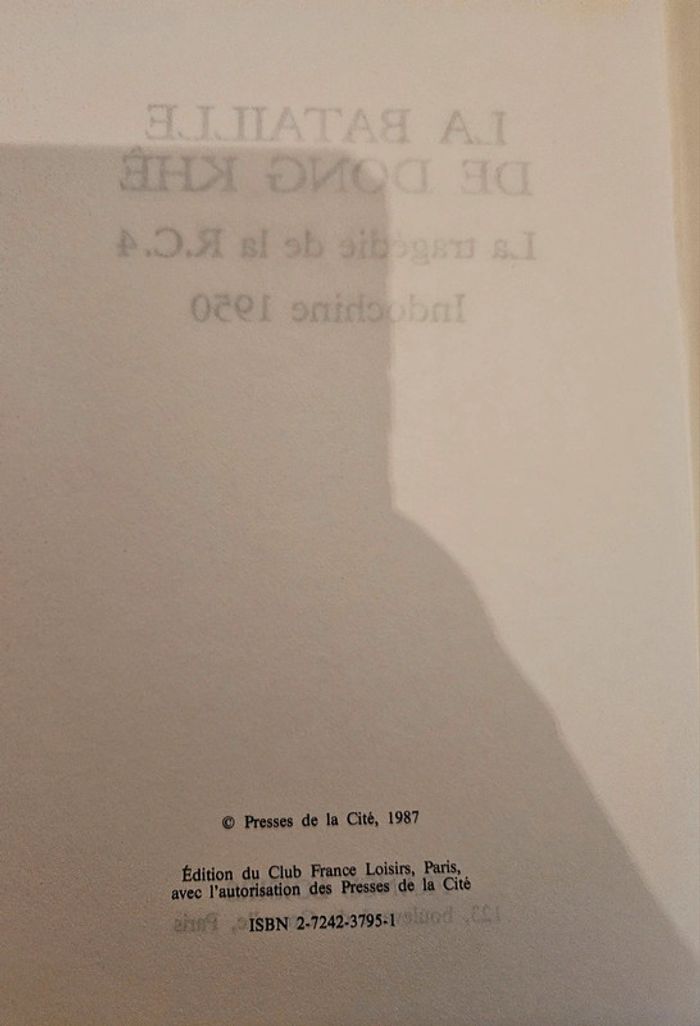 Livre "La bataille de Dong Khê" - photo numéro 4