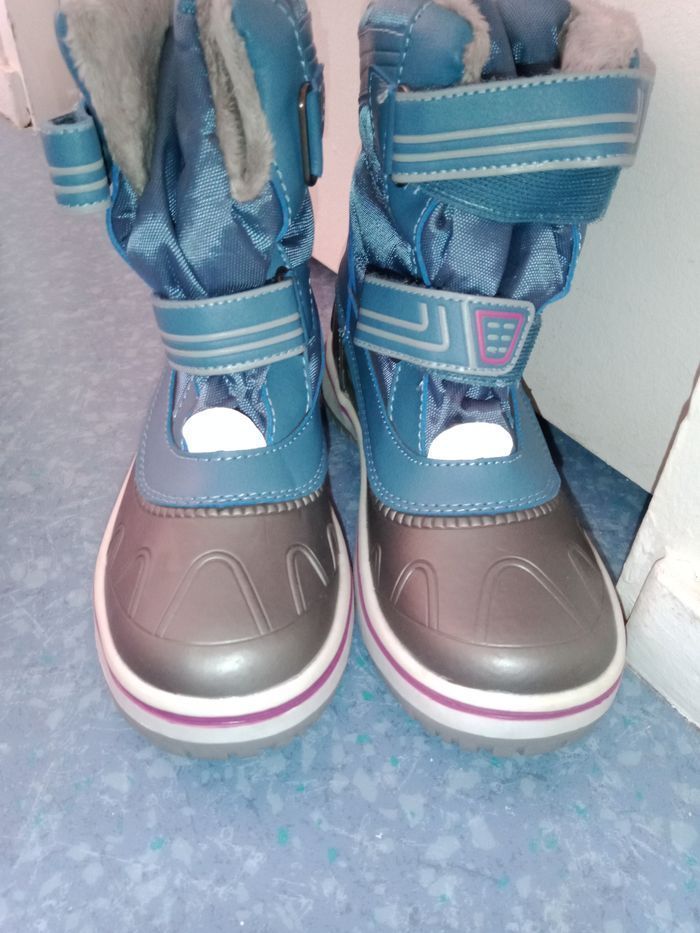 botte hiver bleu clair et gris  pointure 34 neuve - photo numéro 5