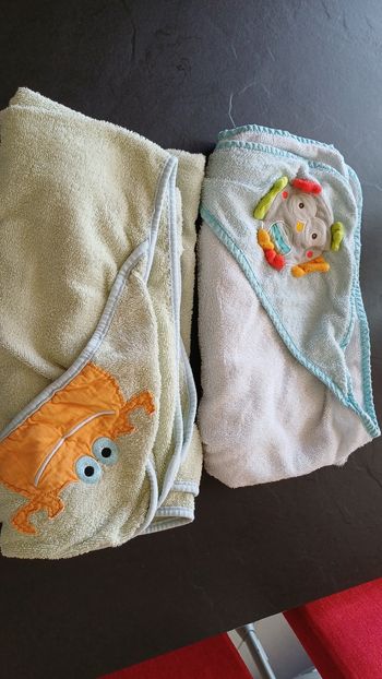 Lot de 2 sorties de bain