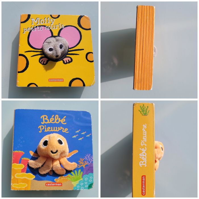 19 petits livres marionnettes : Doudou Lapin, bébé pieuvre, Léo le dino, bébé chat... - photo numéro 7