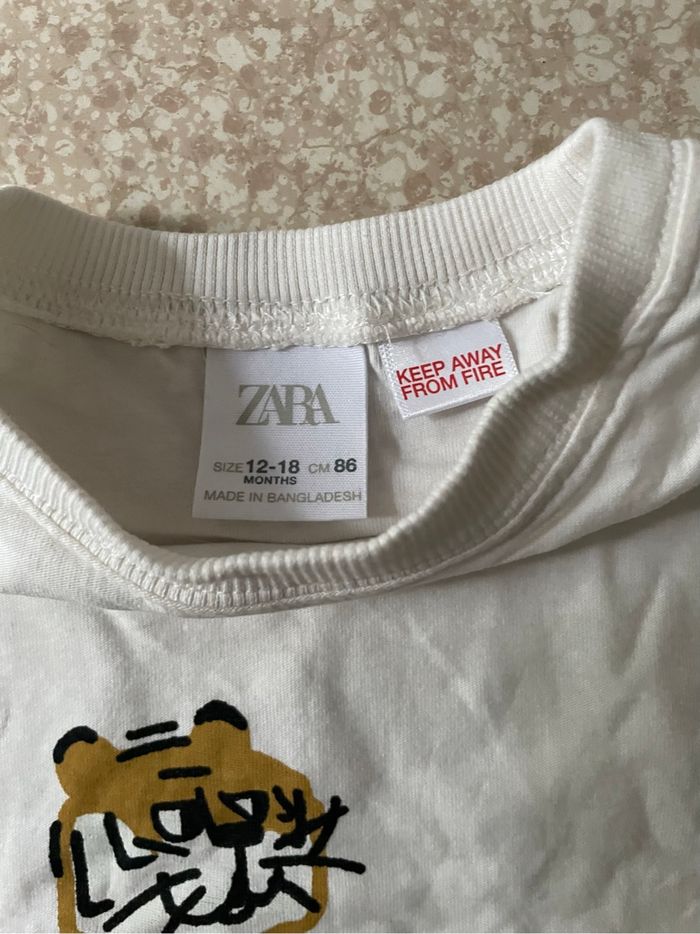 Tee shirt Zara neuf 12/18 mois - photo numéro 3