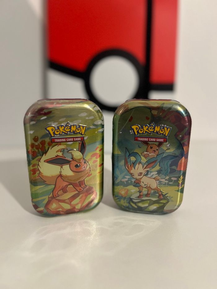 Lot de 2 mini tins évolutions prismatiques ev8.5 pyroli phyllali - photo numéro 1