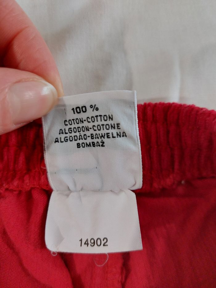 Pantalon velours rouge taille 36 mois/3 ans - photo numéro 5