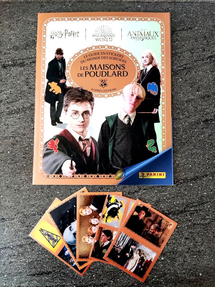 Lot de 5 cartes Stickers Harry Potter Panini