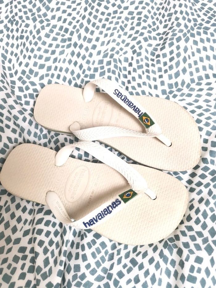 Tong blanche Havaianas enfant - photo numéro 5