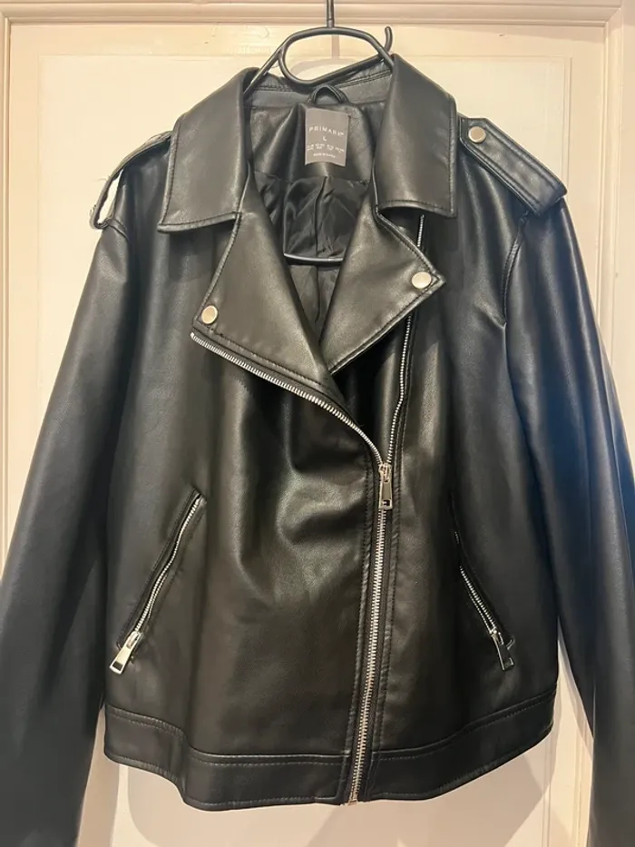 Perfecto simili cuir primark taille L