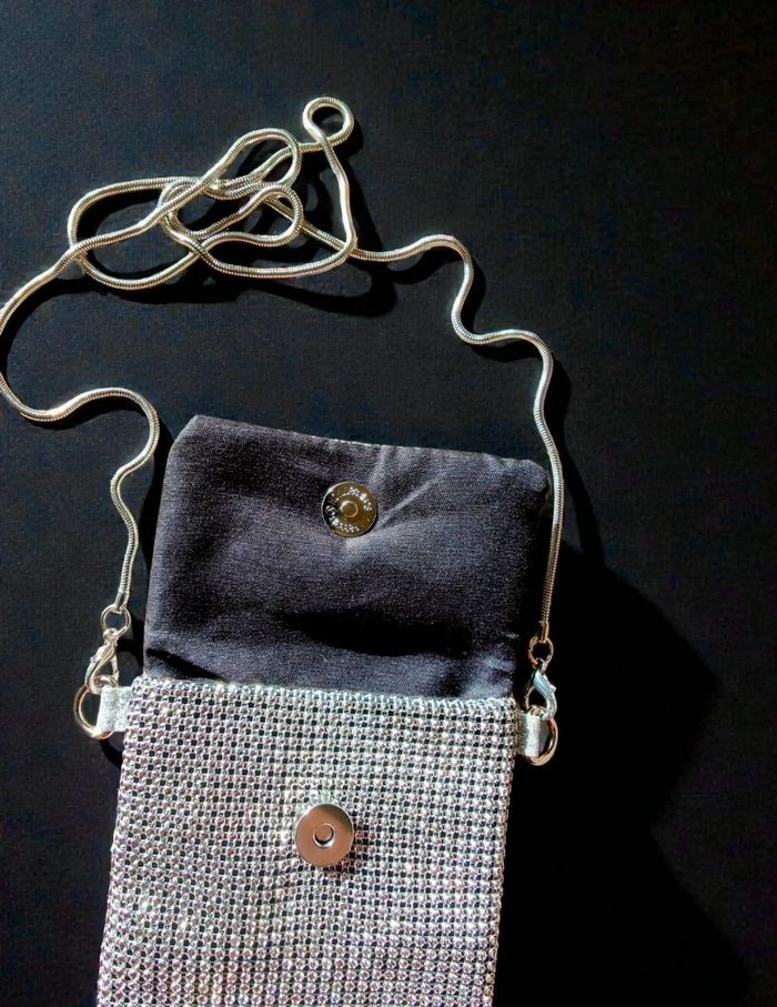 Pochette Strass et argent - photo numéro 4