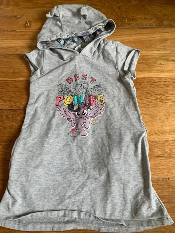 Robe à capuche Little pony 5 ans