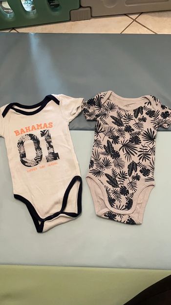 Lot de 2 bodies 9 mois