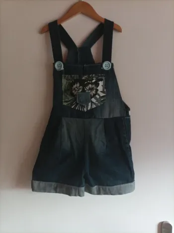 Salopette short fait main, 8 ans