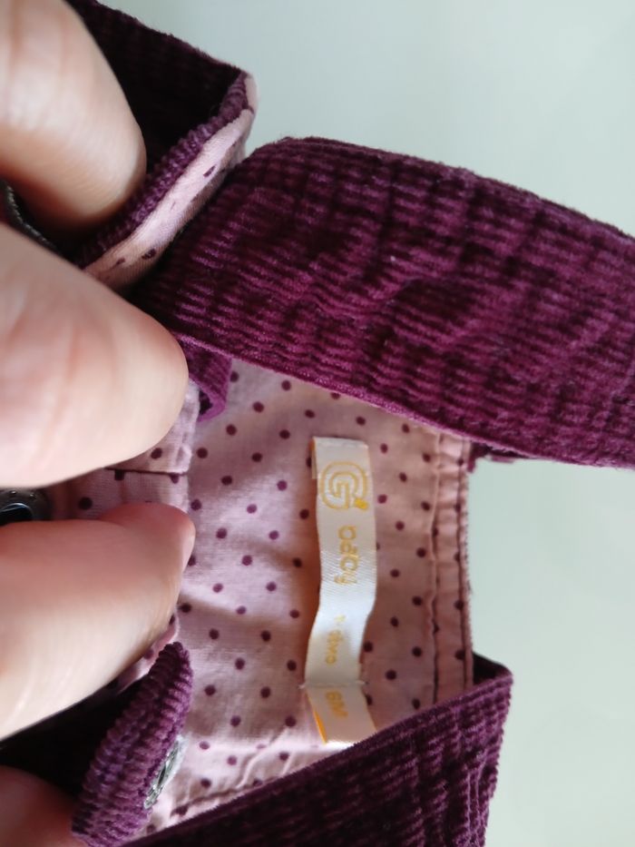 SHORT SALOPETTE VIOLET GEMO - photo numéro 2