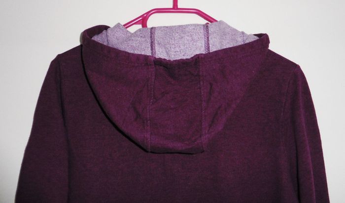 Sweat violet a capuche. Lien de serrage. Decathlon. Coton. Taille 38 - photo numéro 4