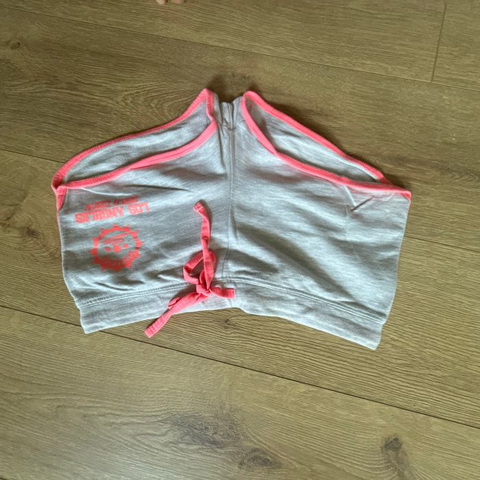 Short, gris, clair et rose, taille XS