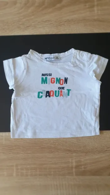 Tee-shirt manche courte 6 mois