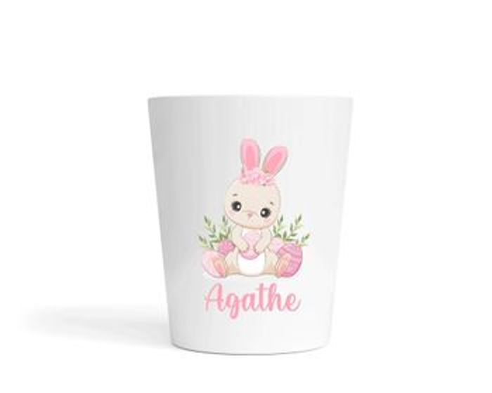 Gobelet motif Pâques personnalisé enfant