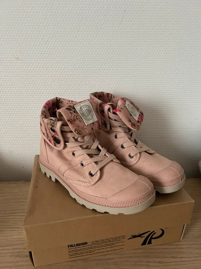 Basket palladium rose à fleur 🌸 💗