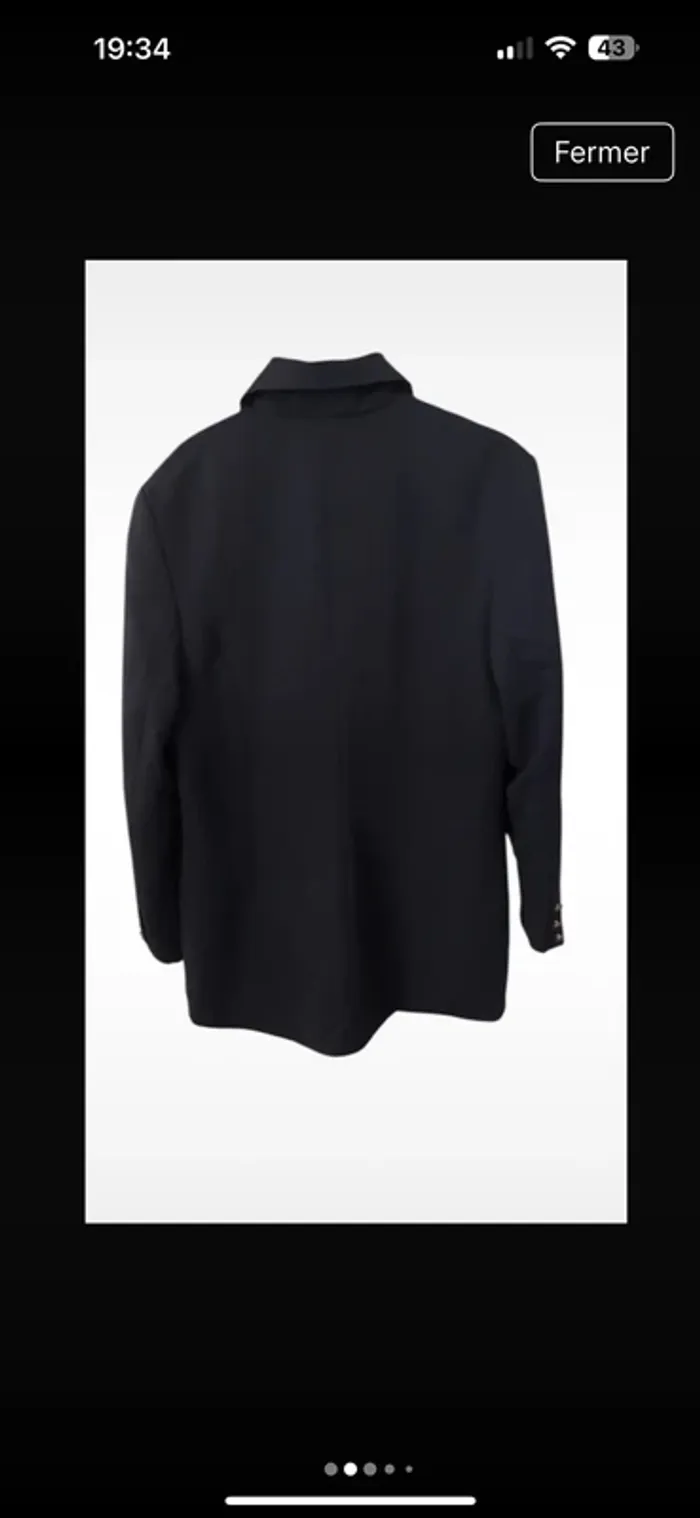 Veste longue vintage boutons dorés t 38 #claire - photo numéro 7