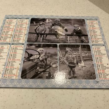 Calendrier 2017 poste