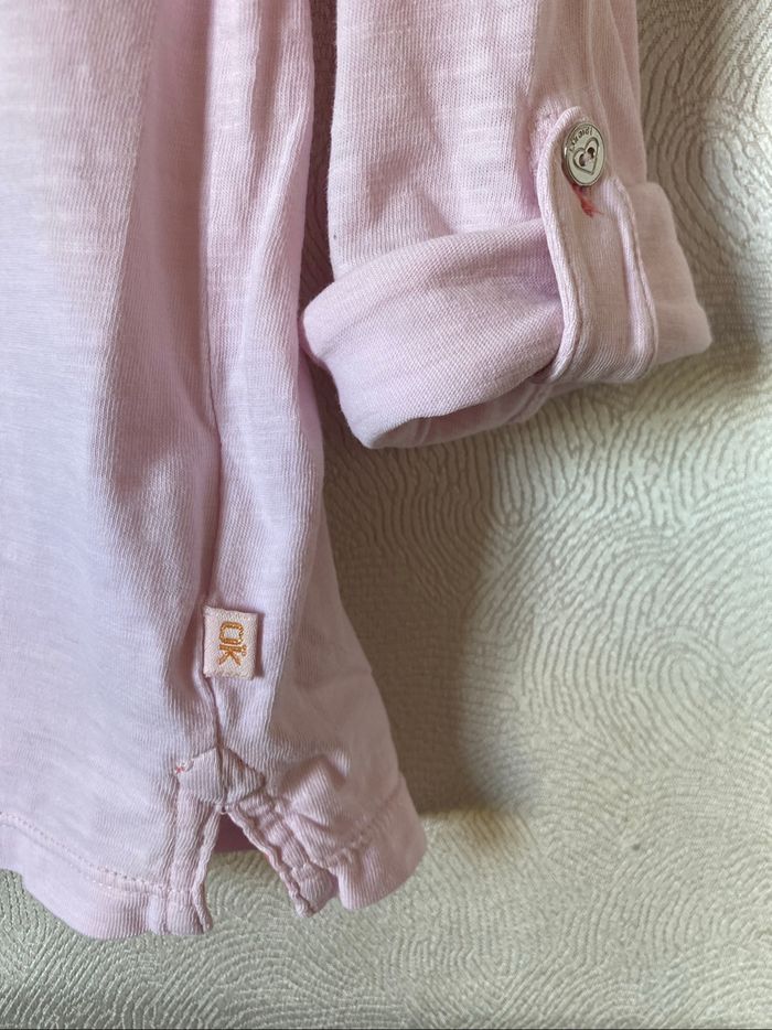 Très joli t-shirt rose ananas sequins 8 ans Okaidi - photo numéro 2