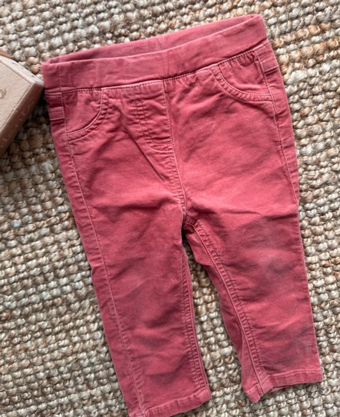 Pantalon velours côtelé TAO 12mois / 74cm - photo numéro 2