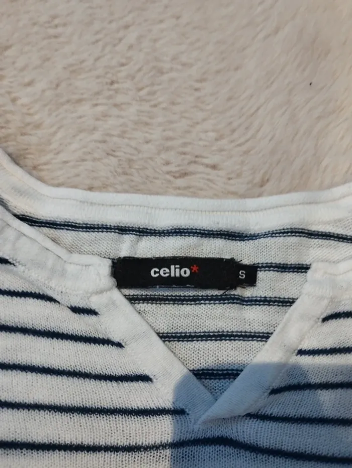 Pull à rayures Celio S - photo numéro 4