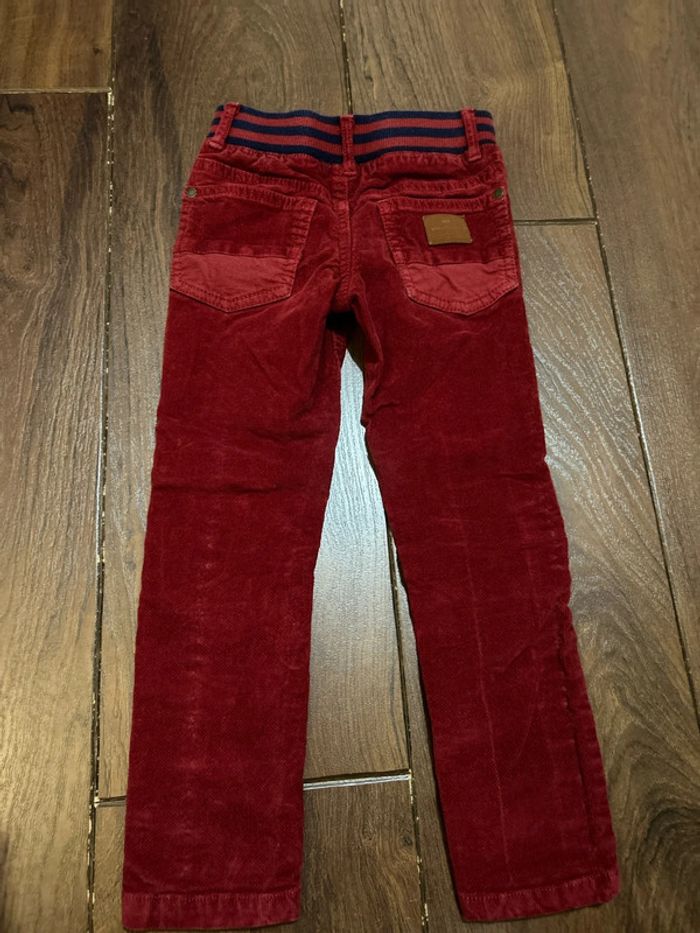 Pantalon en velours rouge sergent major 3 ans - photo numéro 6
