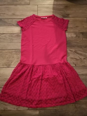 Robe bordeaux rose 12 ans