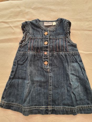 Robe. Jean. 9 mois / 71 cm. Vert baudet.