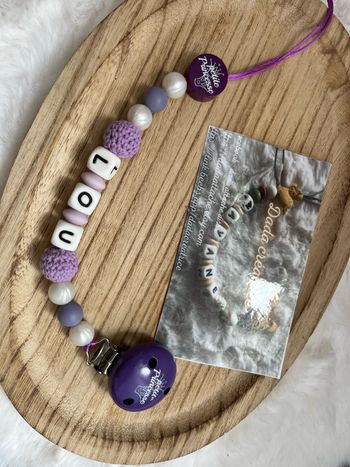 Attache tétine personnalisé