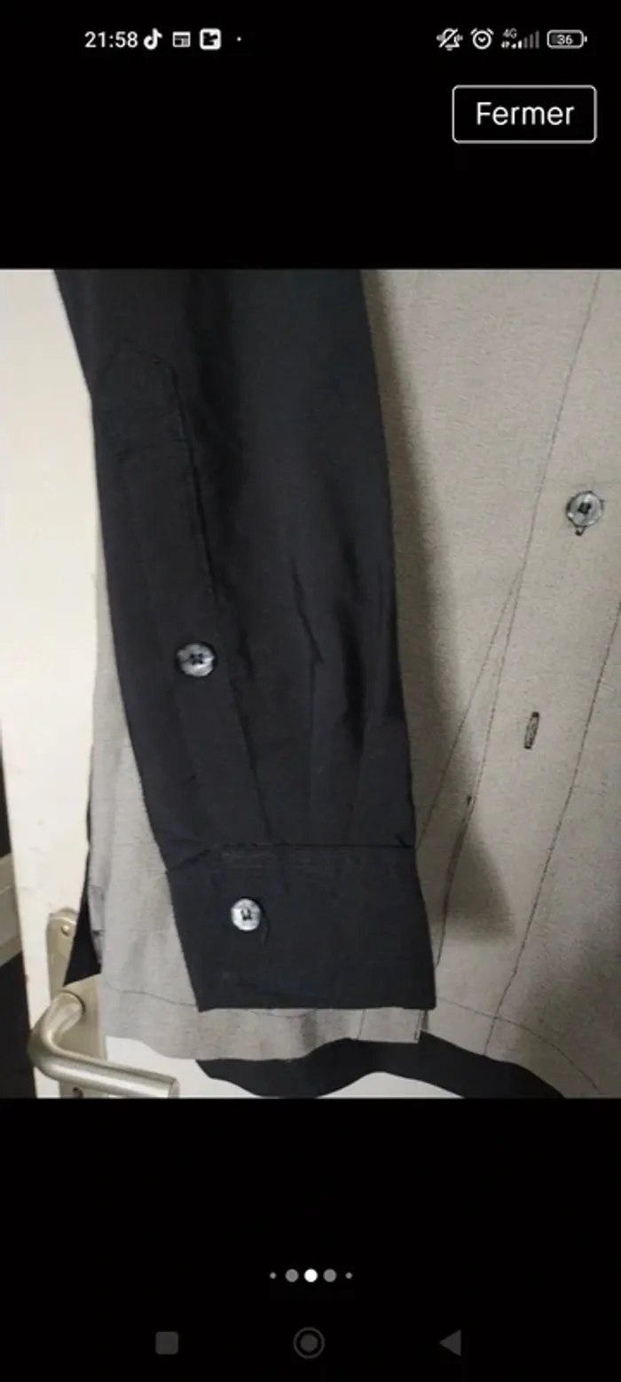Chemise taille L noir et grise - photo numéro 3