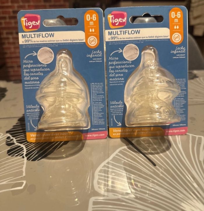 Lot de 5 biberons Tigex + 4 tétines neuves - photo numéro 4