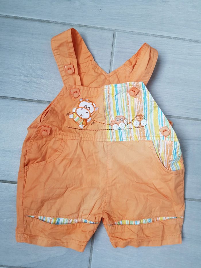 Salopette short fin été taille 6/9mois