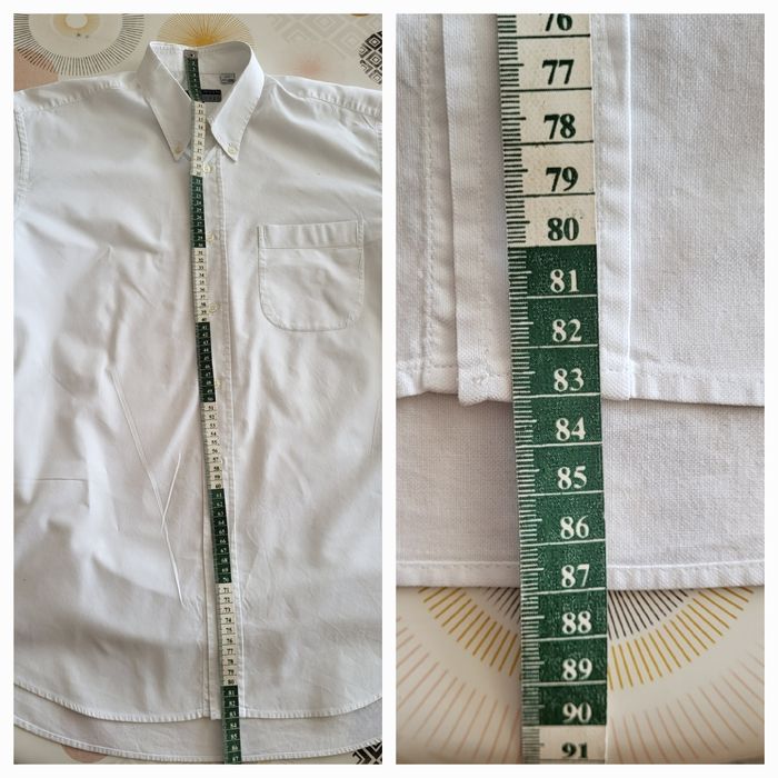 Lanvin Chemise MC T43/TUS17/TXL-Blanc-Coupe Droite-Vintage 90s-100%Coton en TBE - photo numéro 9