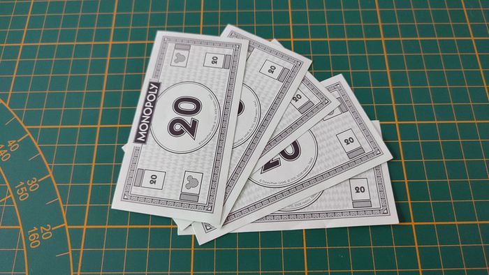 Lot x5 Billets de 20 pièce détachée jeu de société Monopoly Disney éditions Hasbro #B94