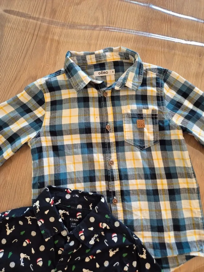👔 Lot de 2 chemises – 4 ans Gémo Kiabi - photo numéro 5