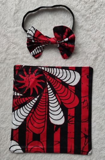 Un noeud papillon et son mouchoir de poche