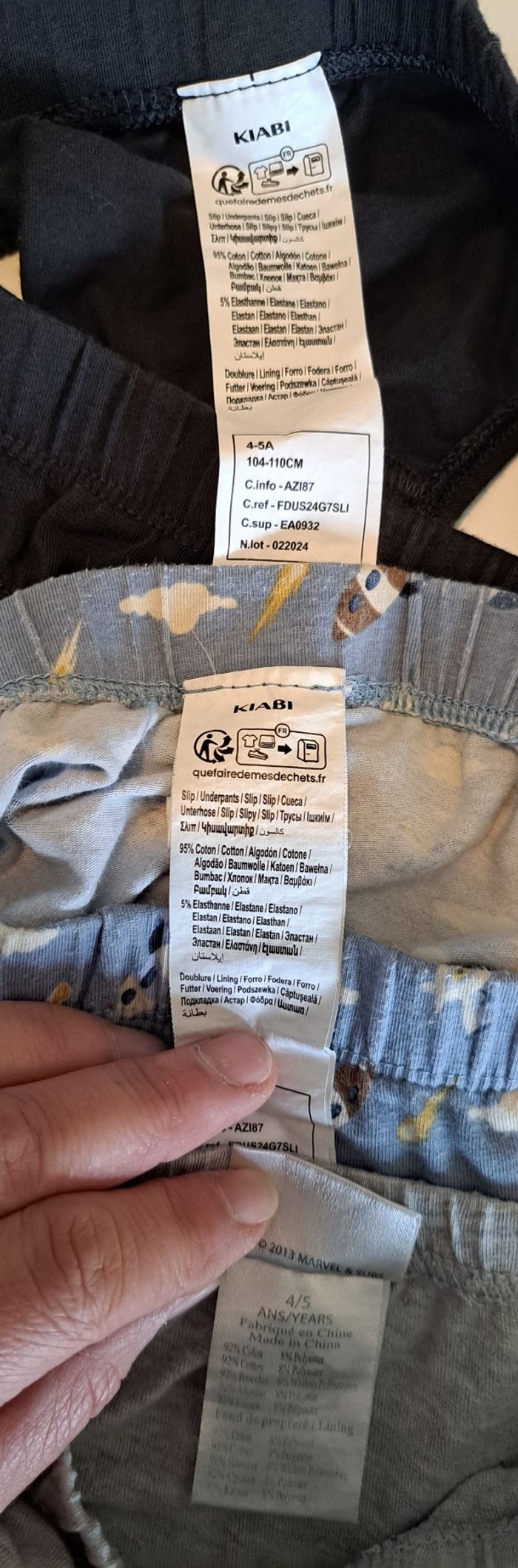 Lot de 6 slips garçon 4-5 ans BE - photo numéro 5