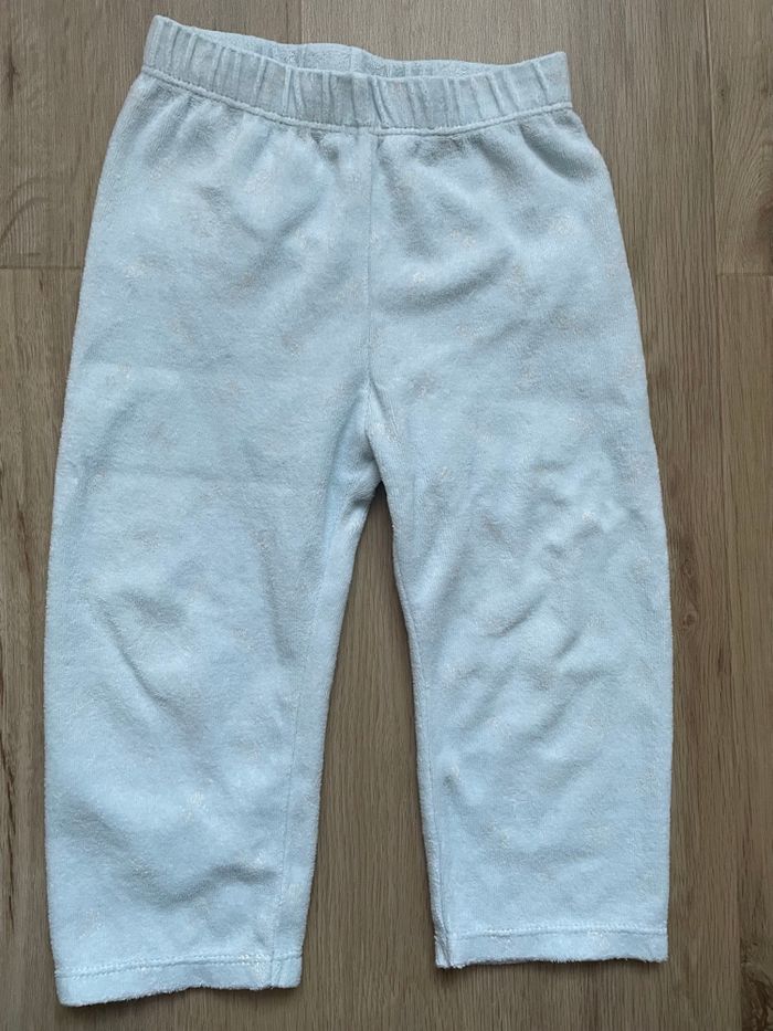 Pyjama deux parties Gémo blanc et bleu 24 mois - photo numéro 7