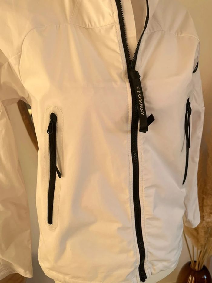 Veste coupe vent/imperméable blanc C.P Company - photo numéro 6