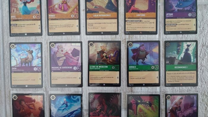 Lot de 19 cartes Foils / Brillantes Lorcana Chapitre 1 - photo numéro 3