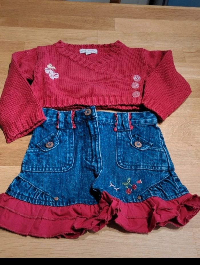 Ensemble jupe et gilet