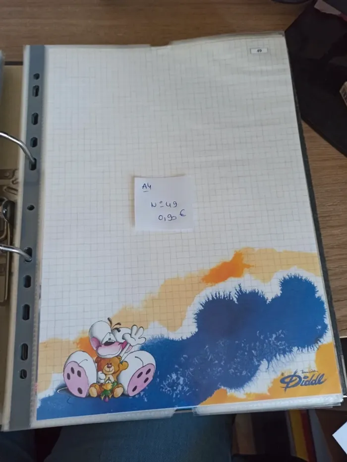 Feuille Diddl A4 49 0,90€