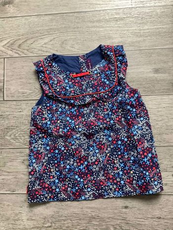Blouse Sergent Major fleur / marine doré 3 ans