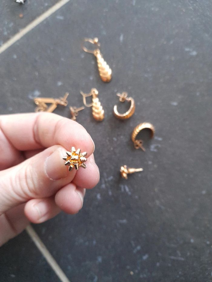 Lot de 4 paires de boucles d oreilles - photo numéro 3