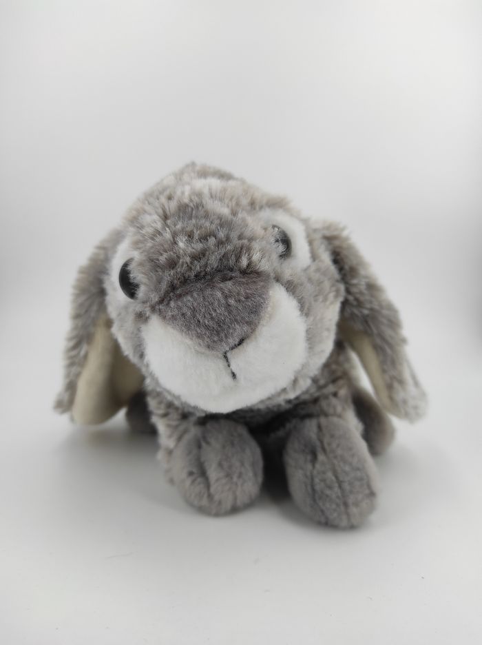 Peluche Lapin Gris Chiné Omnicolor - photo numéro 2