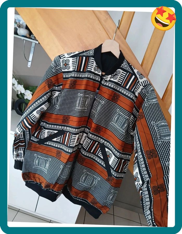 Très Belle Veste Bombers zippée pour L'été Neuve Taille L🌿🌈 - photo numéro 3