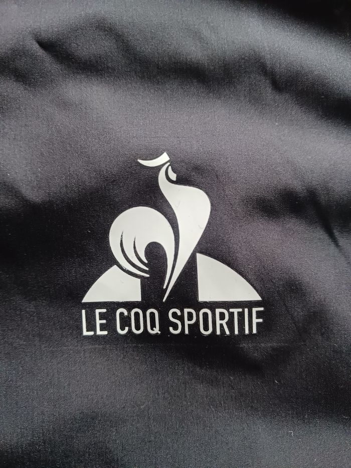 Veste coupe-vent gris foncé à double fermeture Le Coq Sportif édition Jeux Olympiques Paris 2024 taille L - photo numéro 3